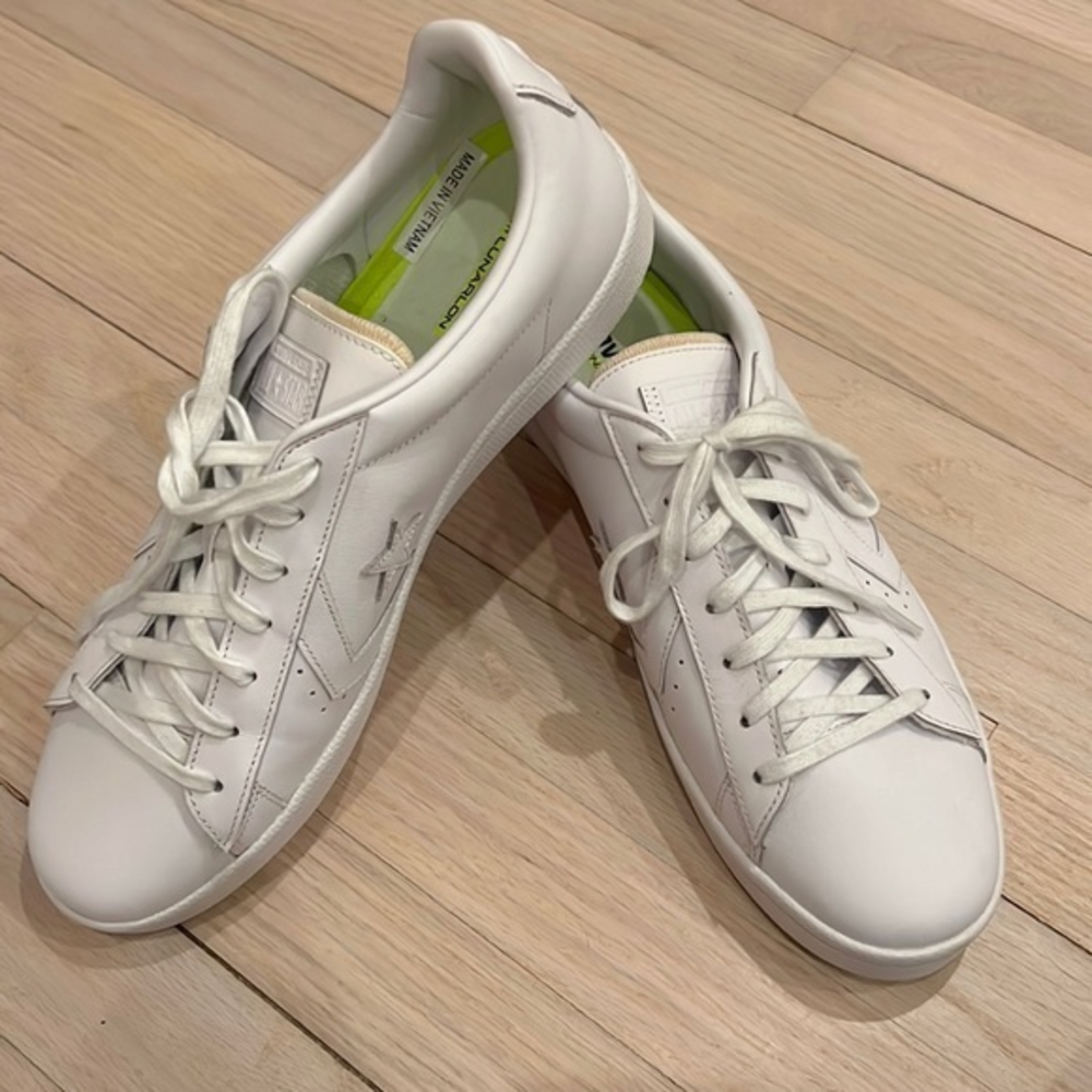 White Converse with Lunarlon‎ Size 12